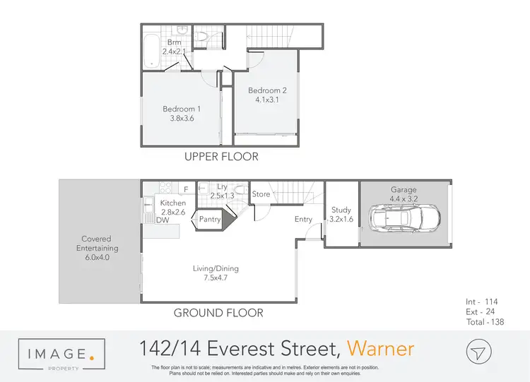 Floorplan of Homely unit listing, 142/14 Everest Street, Warner QLD 4500