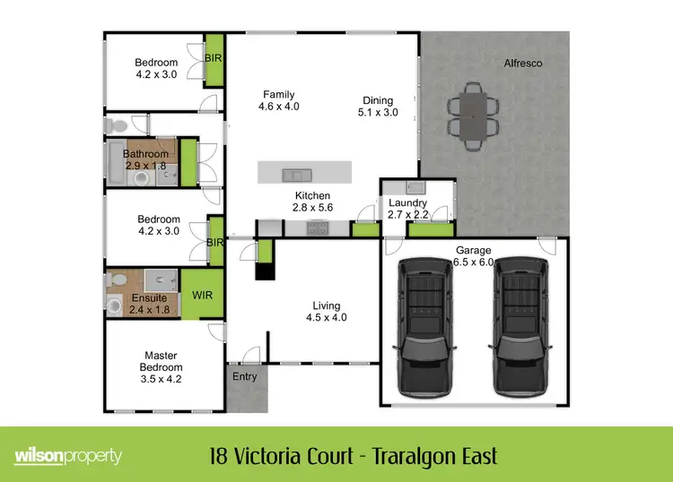 Floorplan of Homely house listing, 18 Victoria Court, Traralgon VIC 3844