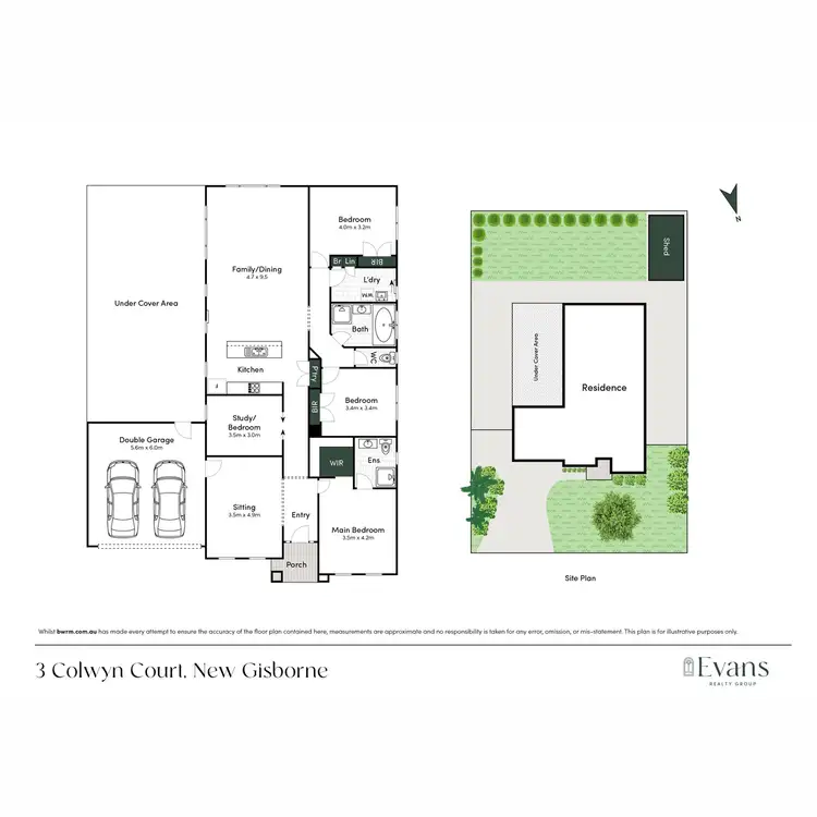 Floorplan of Homely house listing, 3 Colwyn Court, New Gisborne VIC 3438