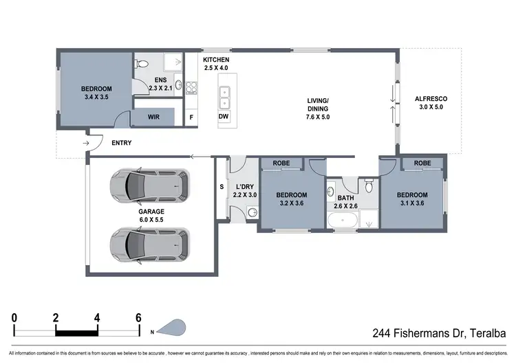 Floorplan of Homely house listing, 244 Fishermans Drive, Teralba NSW 2284