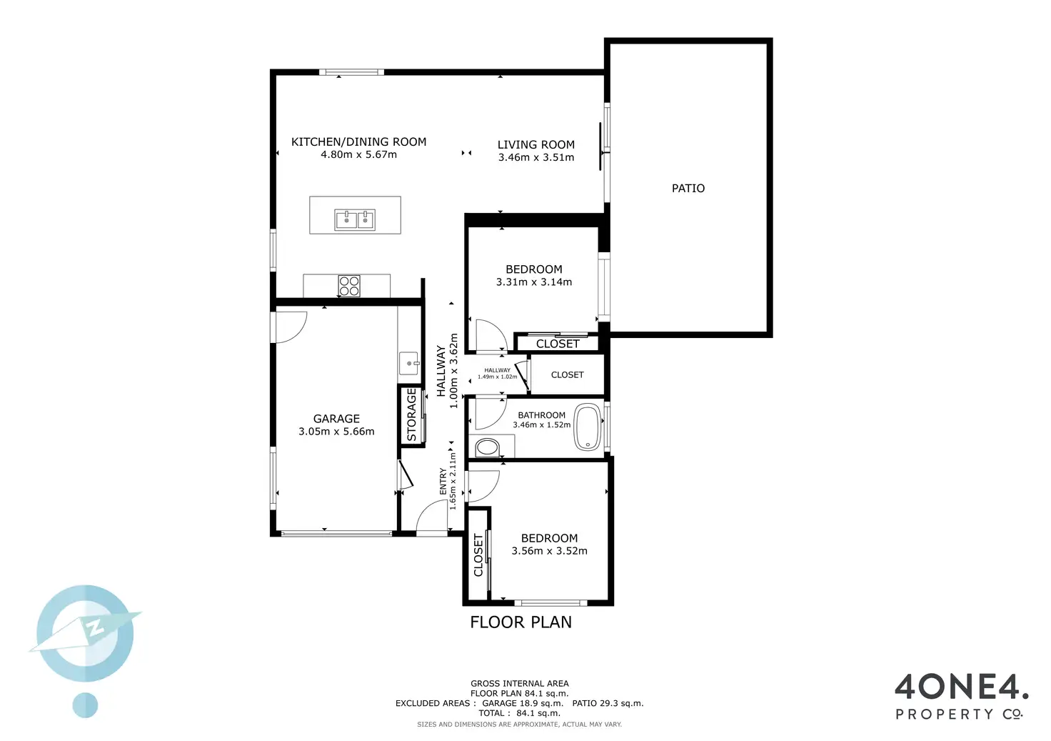 Floorplan of Homely unit listing, 2/15 Morrison Street, Brighton TAS 7030