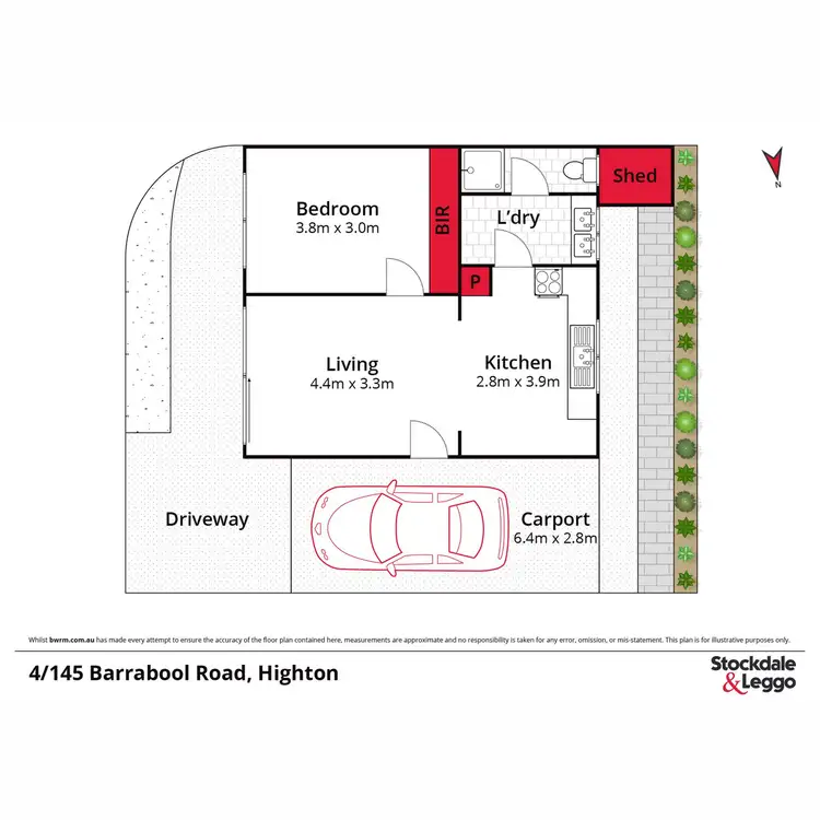 Floorplan of Homely unit listing, 4/145 Barrabool Road, Highton VIC 3216