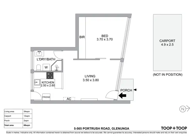 Floorplan of Homely unit listing, 5/565 Portrush Road, Glenunga SA 5064