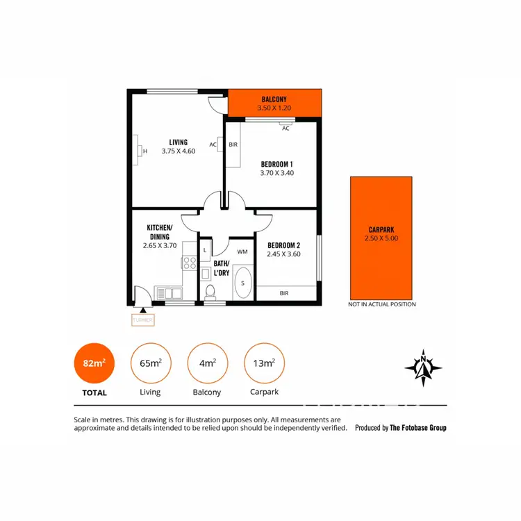 Floorplan of Homely unit listing, 8/37 Curzon Street, Camden Park SA 5038