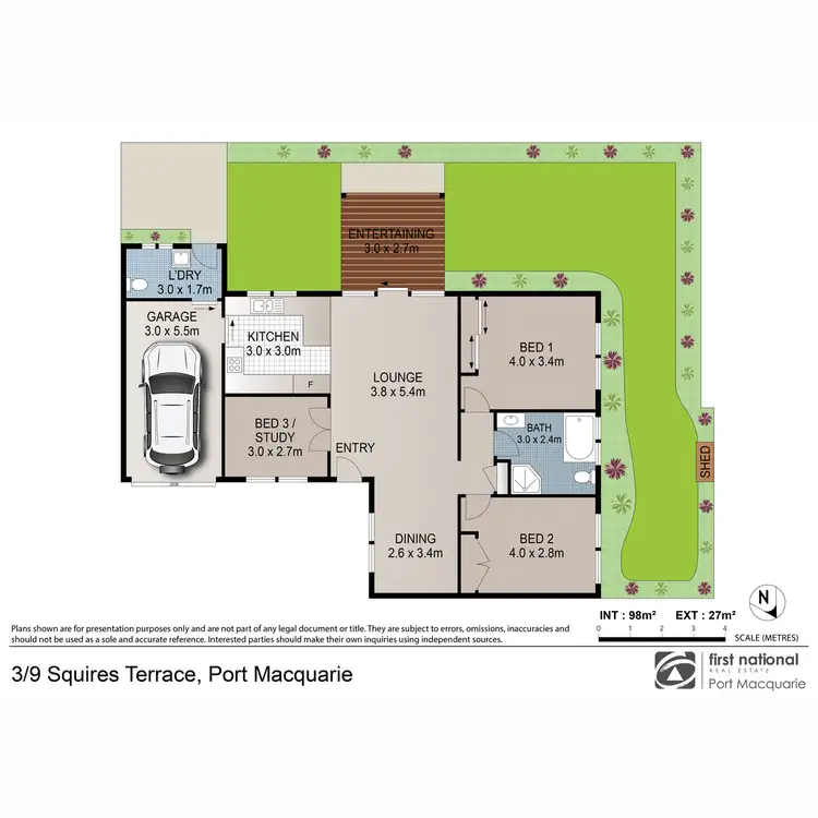 Floorplan of Homely villa listing, 3/9 Squires Terrace, Port Macquarie NSW 2444