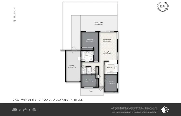 Floorplan of Homely villa listing, 2/47 Windemere Road, Alexandra Hills QLD 4161