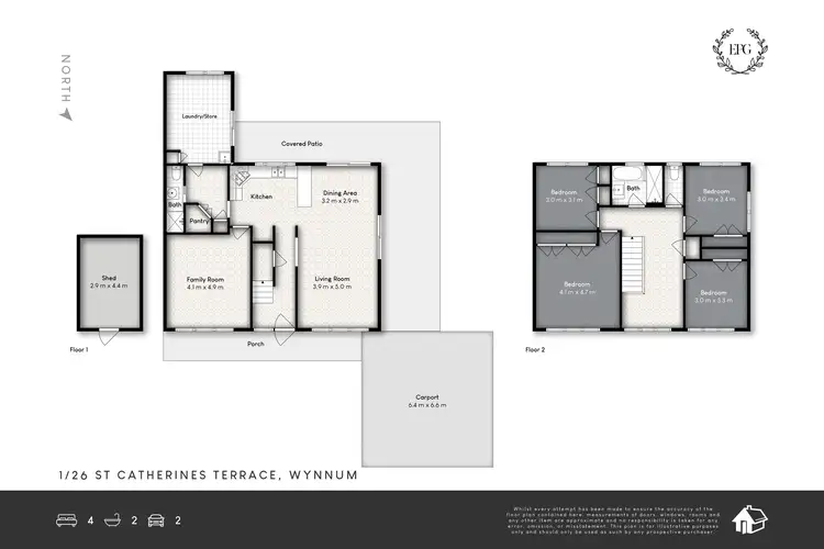 Floorplan of Homely house listing, 1/26 St Catherines Tce, Wynnum QLD 4178
