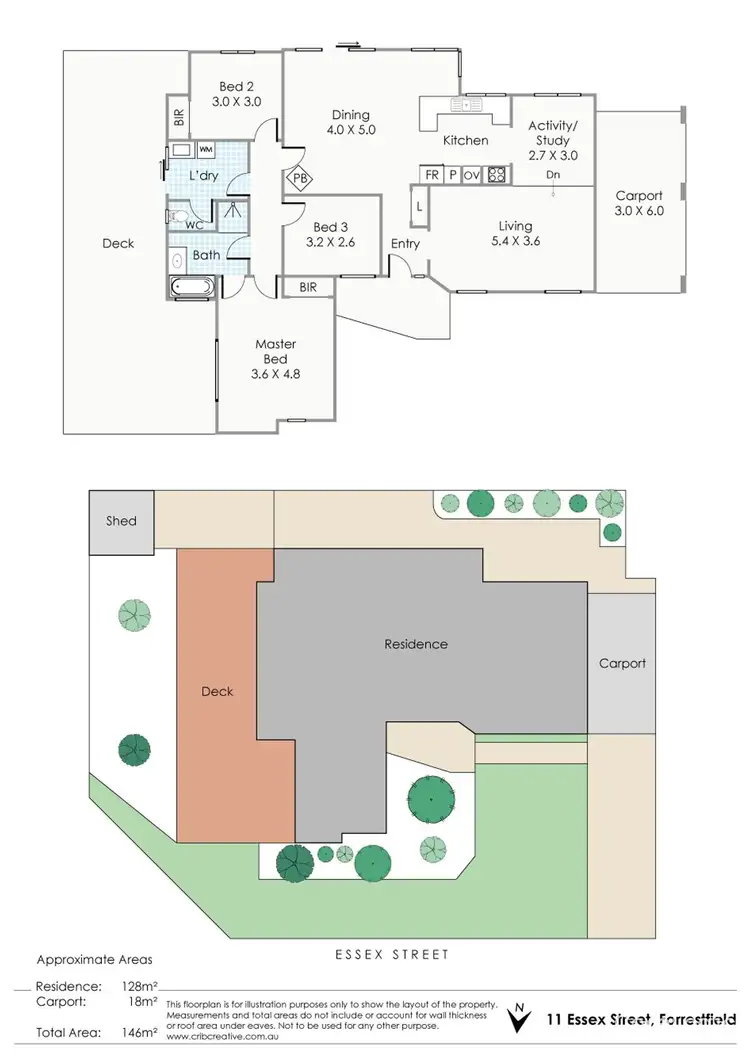 Floorplan of Homely house listing, 11 Essex Street, Forrestfield WA 6058