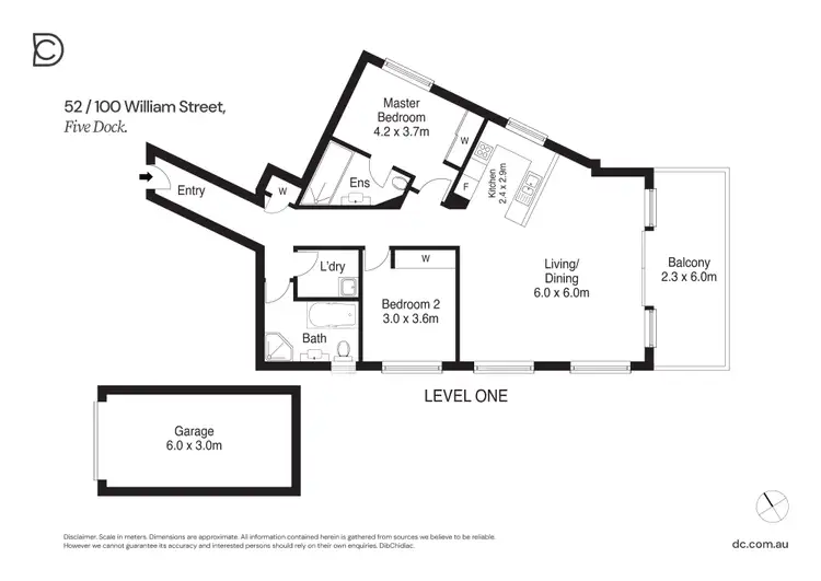 Floorplan of Homely apartment listing, 52/100 William Street, Five Dock NSW 2046