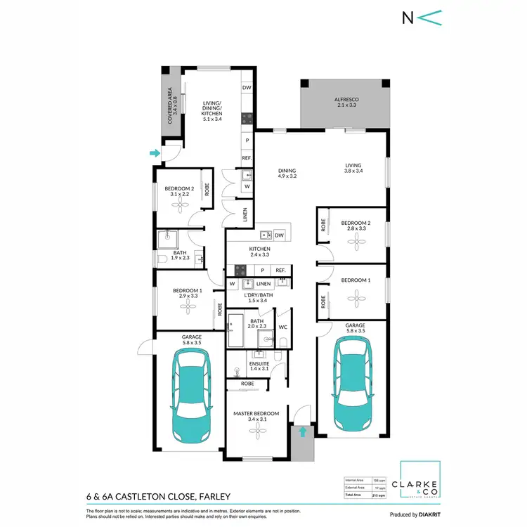Floorplan of Homely house listing, 6 & 6A Castleton Close, Farley NSW 2320