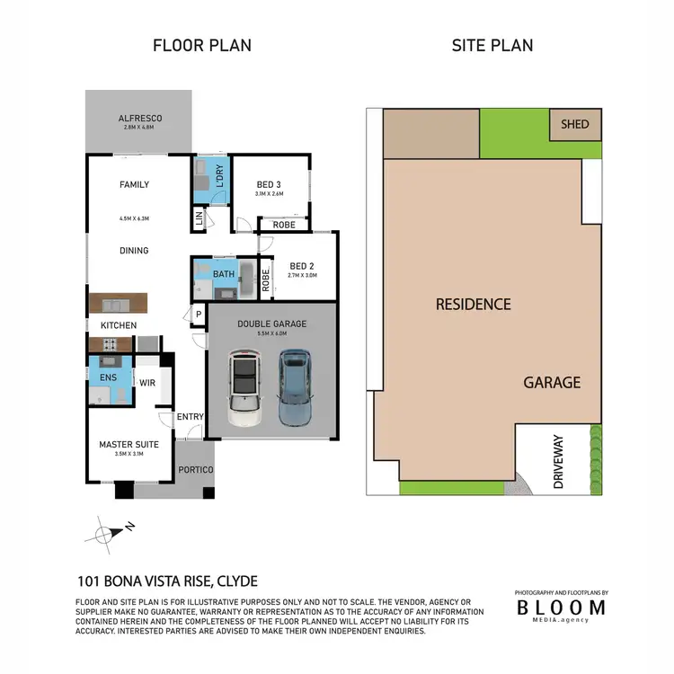 Floorplan of Homely house listing, 101 Bona Vista Rise, Clyde VIC 3978