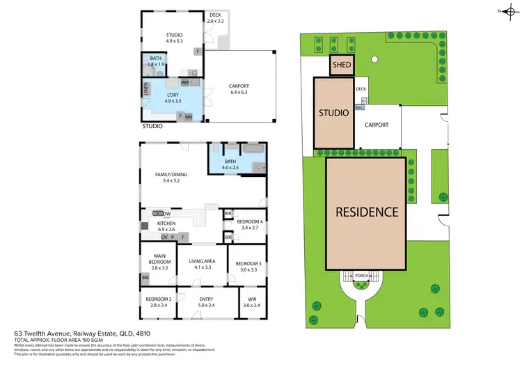 Floorplan of Homely house listing, 63 Twelfth Avenue, Railway Estate QLD 4810