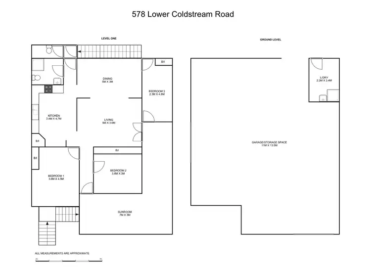 Floorplan of Homely rural property listing, 578 Lower Coldstream Road, Coldstream NSW 2462