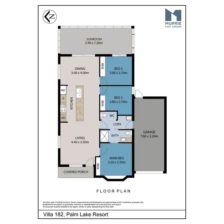 Floorplan of Homely villa listing, Villa 182/97-161 Hogg Street, Cranley QLD 4350