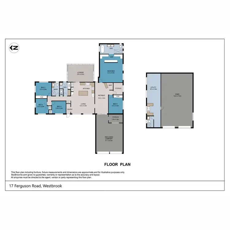 Floorplan of Homely house listing, 17 Ferguson Road, Westbrook QLD 4350
