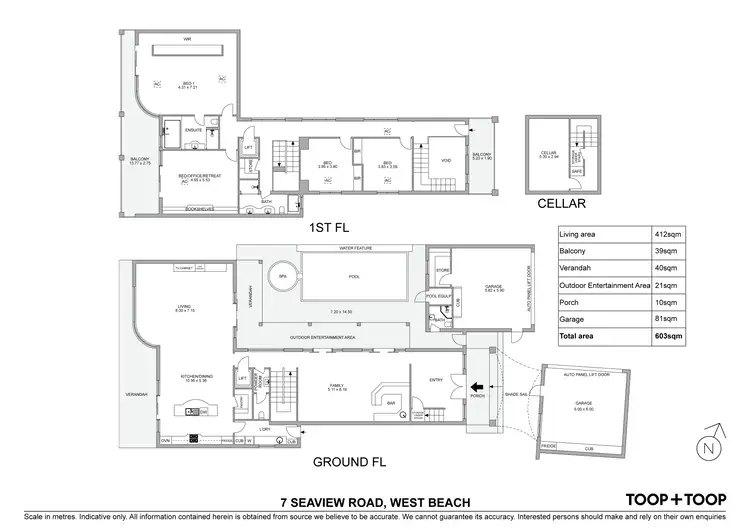 Floorplan of Homely house listing, 7 Seaview Road, West Beach SA 5024
