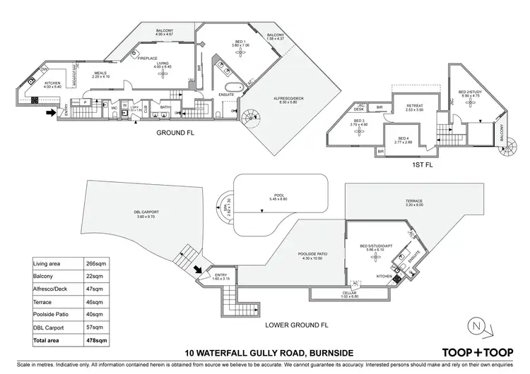 Floorplan of Homely house listing, 10 Waterfall Gully Road, Burnside SA 5066