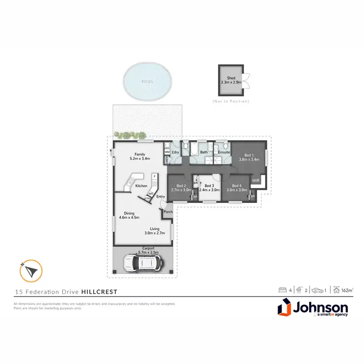 Floorplan of Homely house listing, 15 Federation Drive, Hillcrest QLD 4118