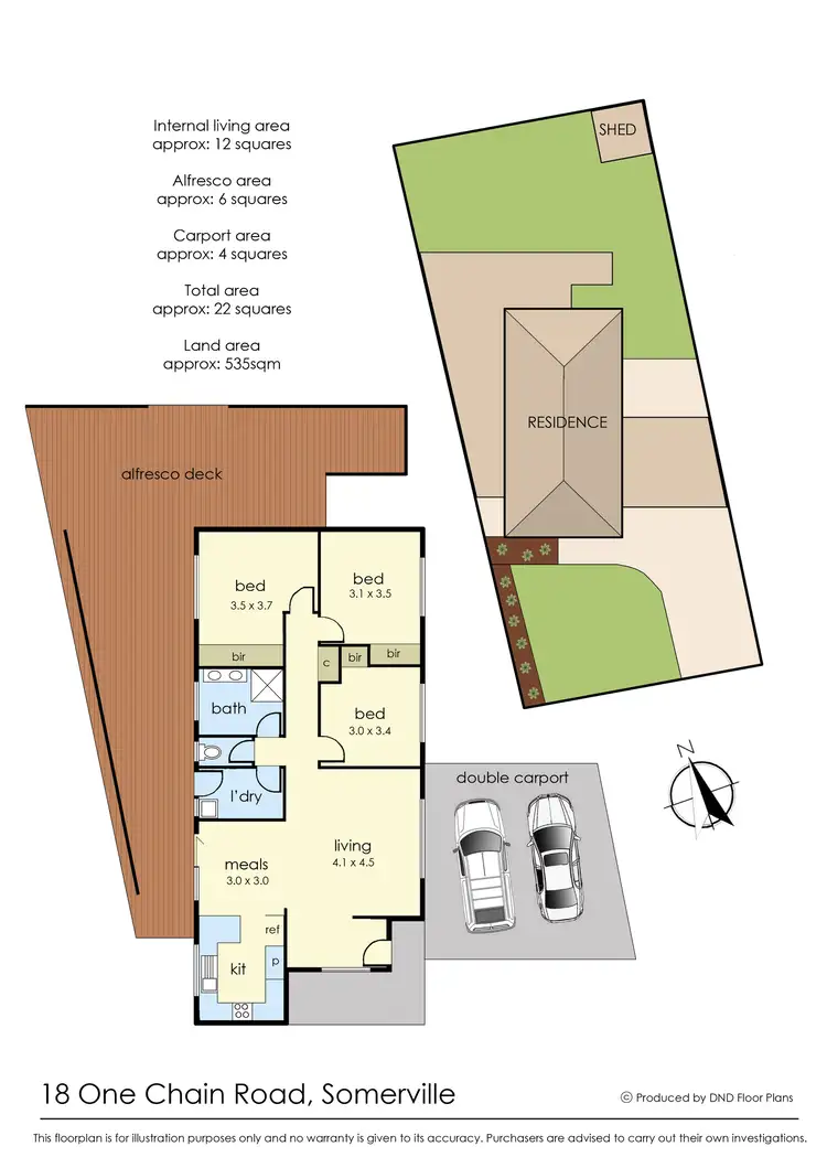Floorplan of Homely house listing, 18 One Chain Road, Somerville VIC 3912