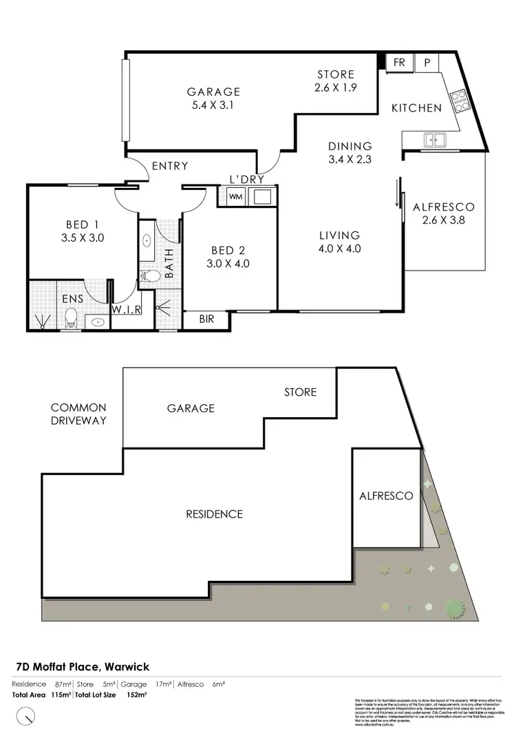Floorplan of Homely villa listing, 7D Moffat Place, Warwick WA 6024