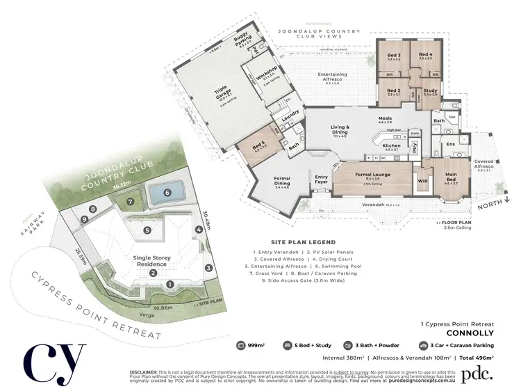 Floorplan of Homely house listing, 1 Cypress Point Retreat, Connolly WA 6027