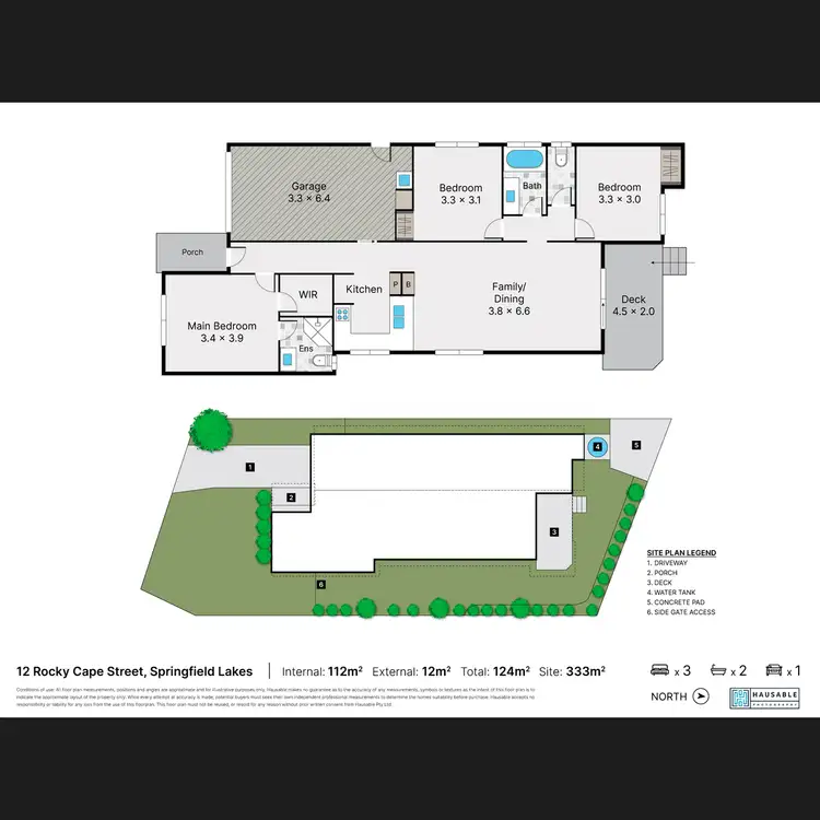 Floorplan of Homely house listing, 12 Rocky Cape Street, Springfield Lakes QLD 4300