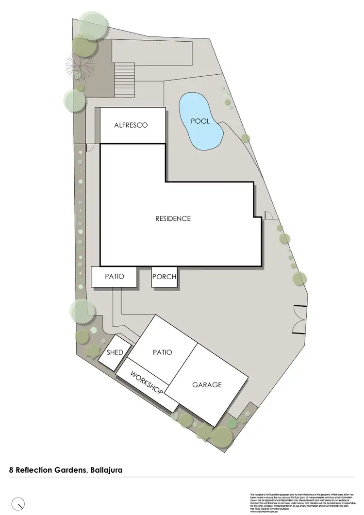 Floorplan of Homely house listing, 8 Reflection Gardens, Ballajura WA 6066
