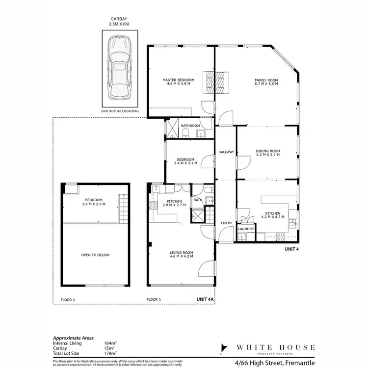 Floorplan of Homely apartment listing, 4/66 High Street, Fremantle WA 6160