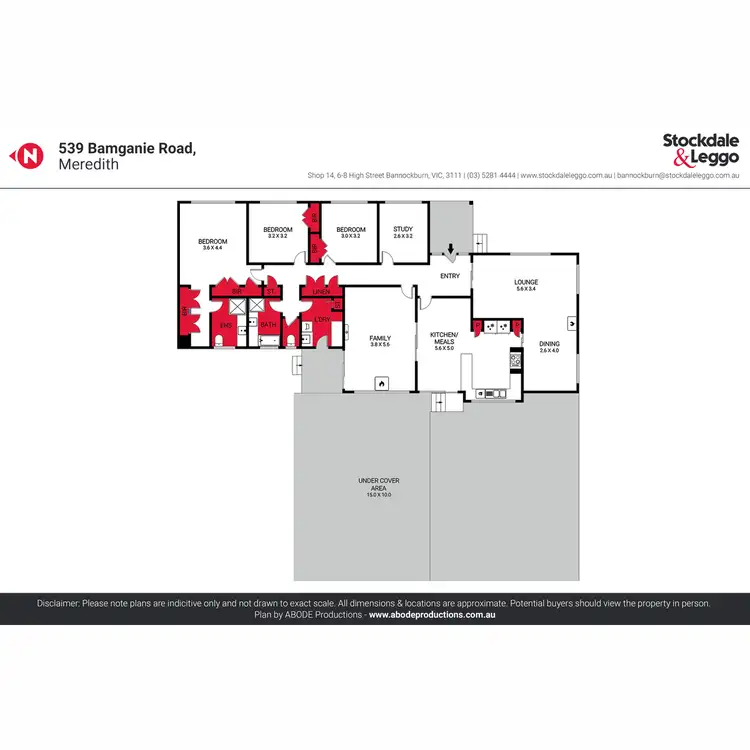 Floorplan of Homely rural property listing, 539 Bamganie Road, Meredith VIC 3333