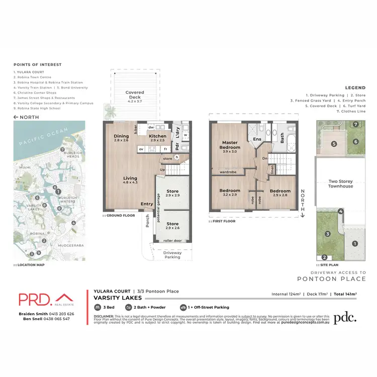 Floorplan of Homely townhouse listing, 3/3 Pontoon Place, Varsity Lakes QLD 4227