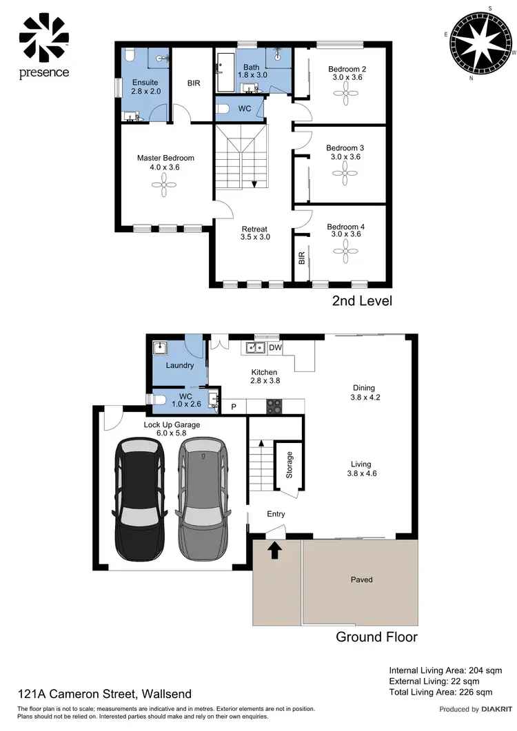 Floorplan of Homely house listing, 121A Cameron Street, Wallsend NSW 2287