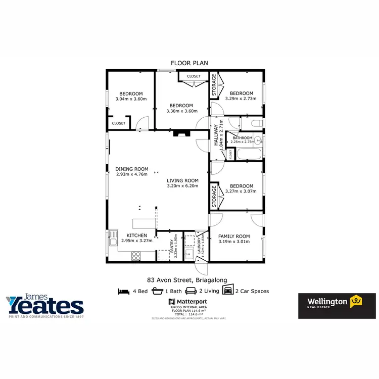 Floorplan of Homely house listing, 83 Avon Street, Briagolong VIC 3860