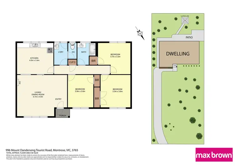 Floorplan of Homely house listing, 996 Mt Dandenong Tourist Road, Montrose VIC 3765