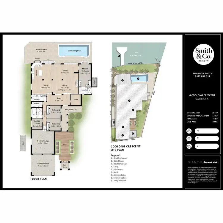 Floorplan of Homely house listing, 4 Coolong Crescent, Carrara QLD 4211