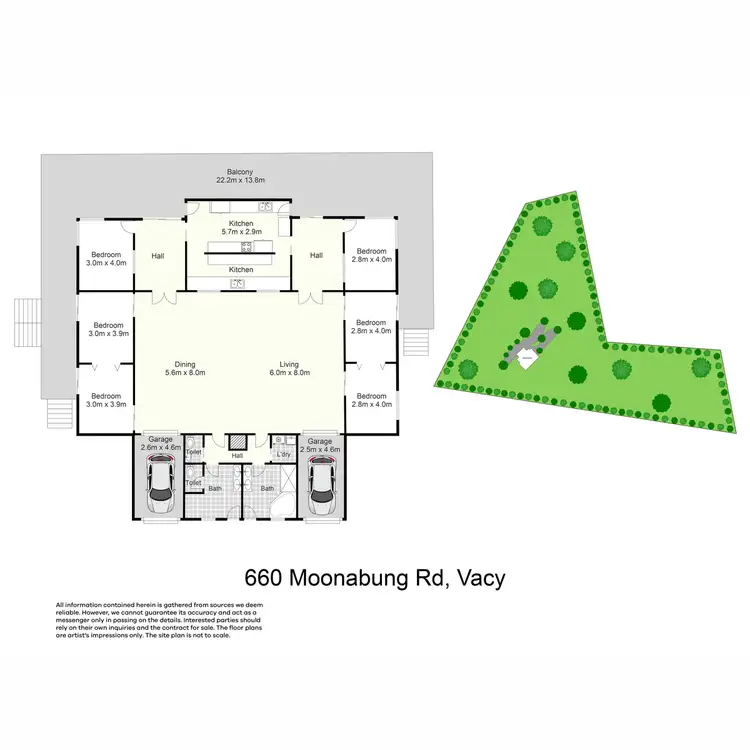 Floorplan of Homely house listing, 660 Moonabung Road, Vacy NSW 2421