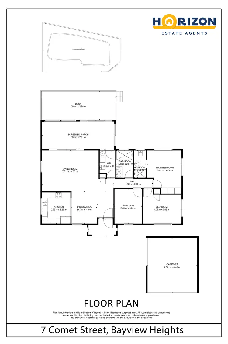 Floorplan of Homely house listing, 7 Comet Street, Bayview Heights QLD 4868