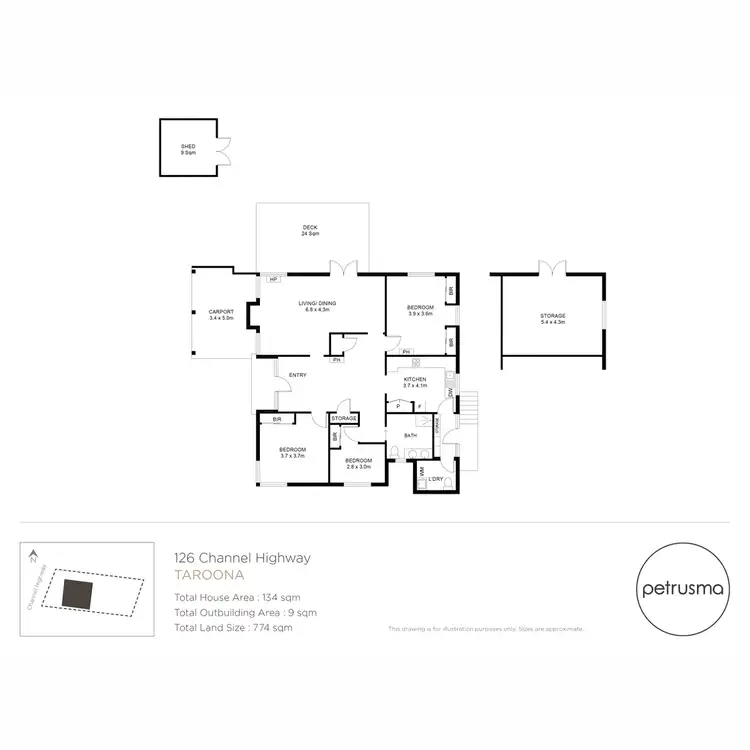 Floorplan of Homely house listing, 126 Channel Highway, Taroona TAS 7053