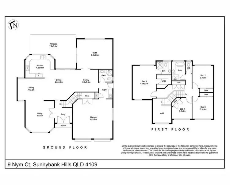 Floorplan of Homely house listing, 9 Nym Court, Sunnybank Hills QLD 4109