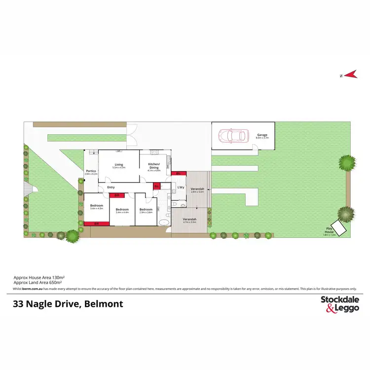 Floorplan of Homely house listing, 33 Nagle Drive, Belmont VIC 3216