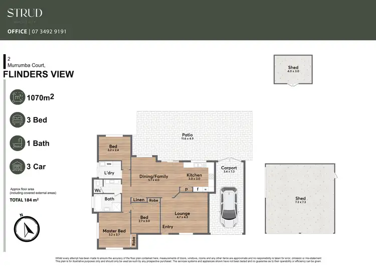 Floorplan of Homely house listing, 2 Murrumba Court, Flinders View QLD 4305