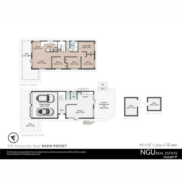 Floorplan of Homely house listing, 194 Chermside Road, Basin Pocket QLD 4305