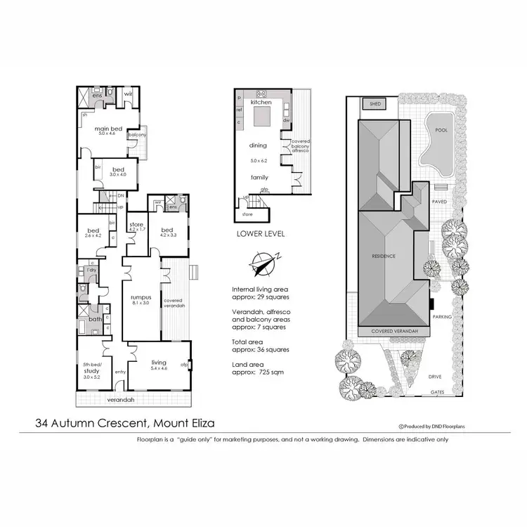 Floorplan of Homely house listing, 34 Autumn Crescent, Mount Eliza VIC 3930