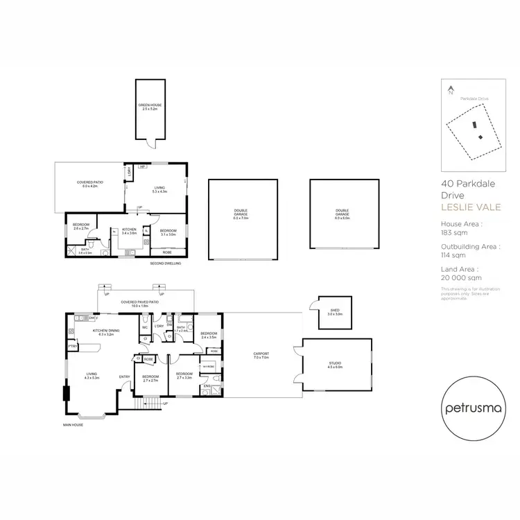 Floorplan of Homely house listing, 40 Parkdale Drive, Leslie Vale TAS 7054