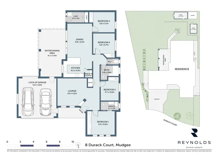 Floorplan of Homely house listing, 8 Durack Court, Mudgee NSW 2850