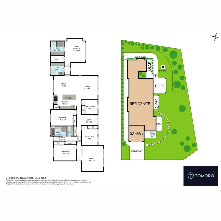 Floorplan of Homely house listing, 2 Pendrea Close, Kleinton QLD 4352