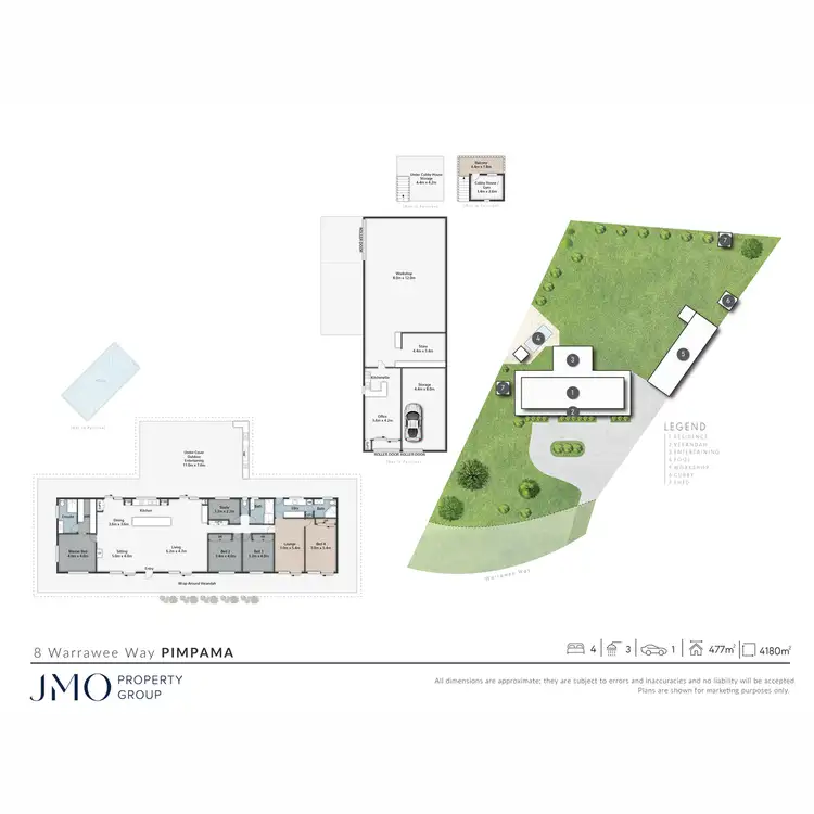 Floorplan of Homely rural property listing, 8 Warrawee Way, Pimpama QLD 4209