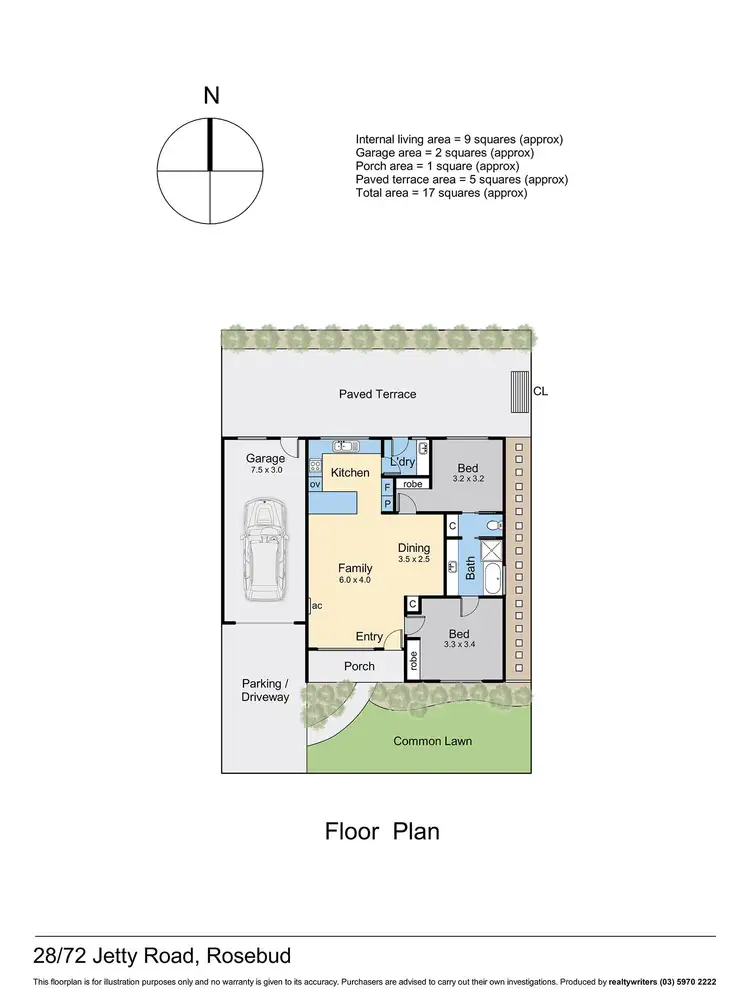 Floorplan of Homely unit listing, 28/72 Jetty Road, Rosebud VIC 3939