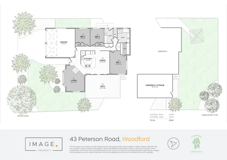 Floorplan of Homely house listing, 43 Peterson Road, Woodford QLD 4514