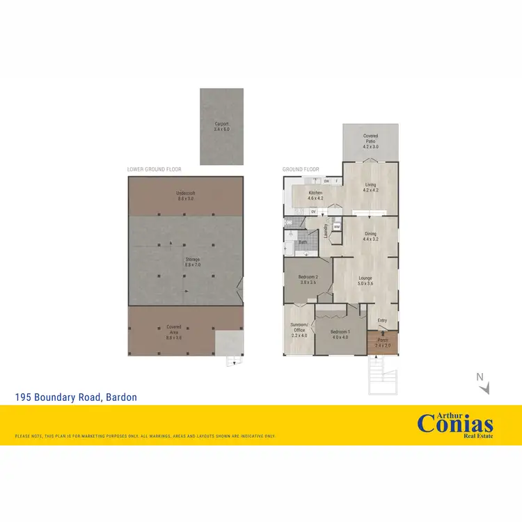 Floorplan of Homely house listing, 195 Boundary Road, Bardon QLD 4065