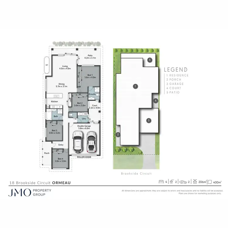 Floorplan of Homely house listing, 18 Brookside Circuit, Ormeau QLD 4208